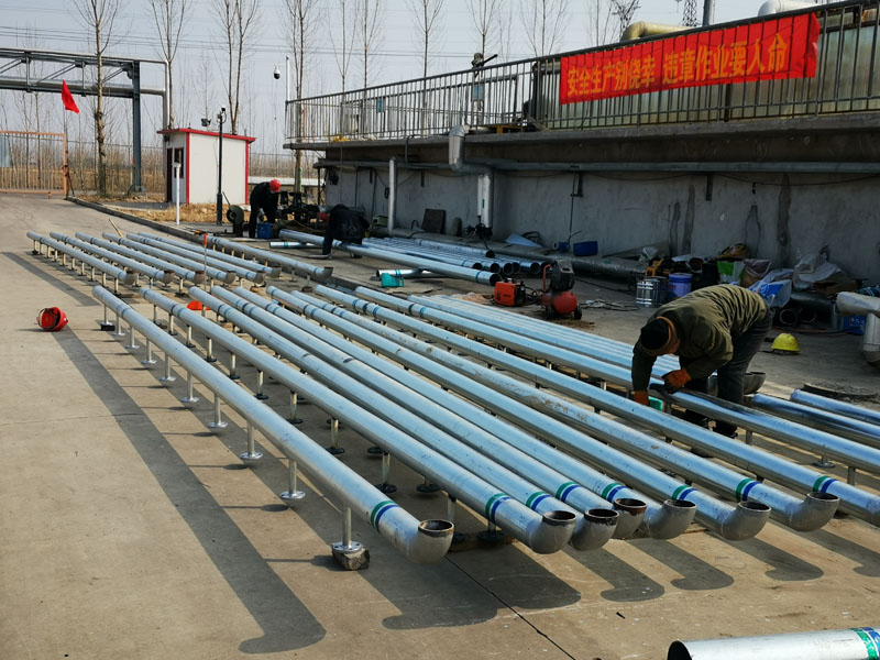 邢臺寧晉化工廠曝氣器現(xiàn)場組裝--曝氣器工程案例/